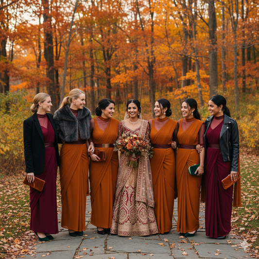 Are you a Desi Girl getting Married in the US? Why Sarees Make the Perfect Bridesmaids Outfit