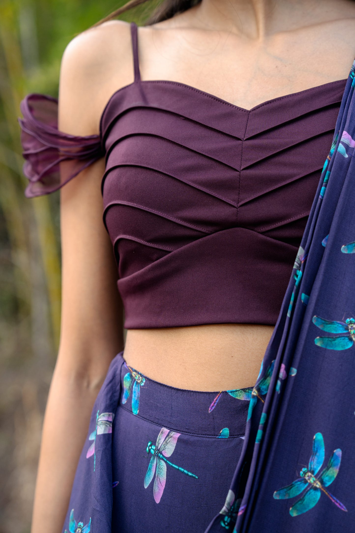 Dragonfly Veil Sari